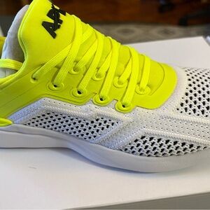 APL Athletic Shoes in Neon Yellow and White
